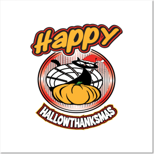 Happy Hallowthanksmas Posters and Art